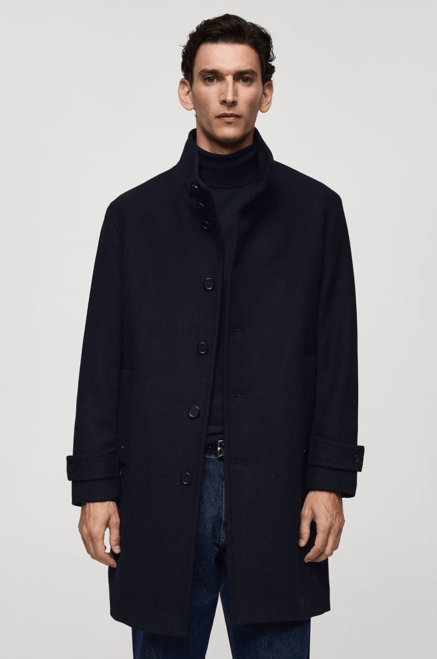 men's wool coat - black coats for men